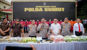 Dalam Dua Bulan, Poldasu Ungkap 883 Kasus Narkoba