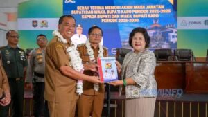 Pemkab Karo Gelar Serah Terima Memori Akhir Masa Jabatan Bupati dan Wabup