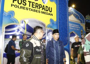 Rico Waas Lepas Rombongan Forkopimda Sumut Tinjau Pospam Malam Lebaran