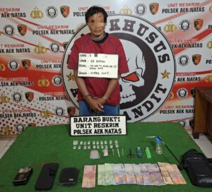 Gerebek Rumah di Aekkuo Labura, Polisi Tangkap Pengedar Sabu