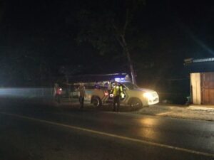 Antisipasi Kejahatan Jalanan Arus Balik, Polres Labuhanbatu Patroli Blue Light