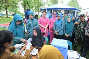 Wakil Ketua TP Posyandu Sumut Ajak Masyarakat Labusel Rutin ke Posyandu