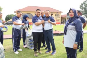 Polres Labuhanbatu Rayakan Ultah Personel Bulan Juni