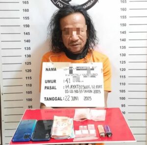 Edarkan Sabu, Pria Gondrong di Rantauprapat Ditangkap
