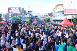 Semarak Hari Bhayangkara Ke-79, Ribuan Warga Antusias Ikuti Olahraga Bersama Polres Labuhanbatu