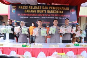 Tangkap Tiga Kurir, Polres Asahan Amankan 50 Kilogram Sabu