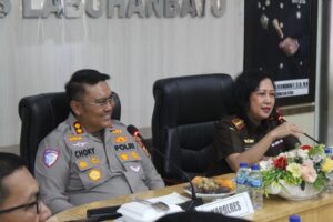 Kapolres Labuhanbatu Terima Kunjungan Kajari Asnath Anyta Idatua Hutagalung