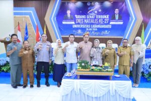 Wakapolres Labuhanbatu Hadiri Sidang Senat Terbuka Dies Natalis ULB