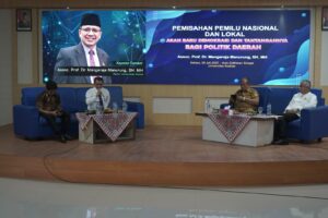 Bupati Asahan Jadi Pemateri Diskusi Panel Pemisahan Pemilu Nasional dan Lokal
