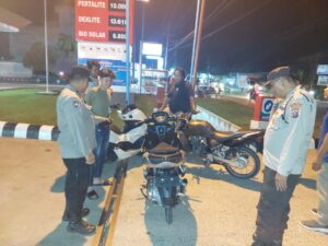 Polsek Bilah Hulu Razia KRYD di Jalinsum Aeknabara Labuhanbatu Antisipasi 3C dan Geng Motor
