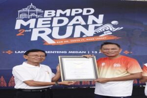 Pecahkan Rekor MURI, BMPD Medan Run 2025 Sukses Digelar di Lapangan Benteng