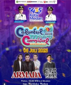 Carnival 2025 Meriahkan Hari Jadi Ke-435 Tahun Kota Medan