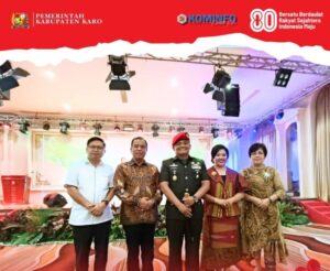 Bupati Bersama Wabup Karo Hadiri Syukuran Kenaikan Pangkat Brigjen TNI Josep DD Surbakti