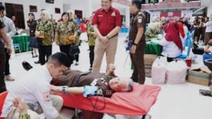 Meriahkan Hari Kejaksaan ke-80 Tahun 2025, Kejatisu Gelar Donor Darah
