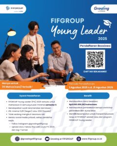 Dukung Generasi Pemimpin Muda, Pendaftaran Beasiswa FIFGROUP Young Leader 2025 Dibuka 