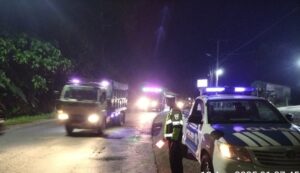 Polres Labuhanbatu Patroli Blue Light Jaga Keamanan Lalulintas Jalinsum