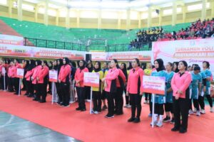 Turnamen Voli Bhayangkari Sumut Cup Zona 3 Semarakkan HKGB Ke-74