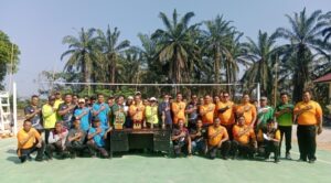 Piala Kapolsek Bilah Hilir, Tanjungharapan Juarai Turnamen Voli Antardesa di Pangkatan