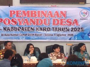 Ketua TP PKK Kabupaten Karo Hadiri Pembinaan Posyandu Desa se-Kabupaten Karo Tahun 2025