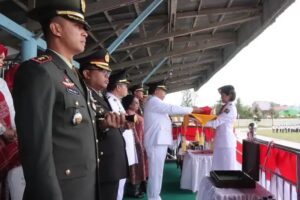 Bupati Karo Pimpin Upacara HUT Ke-80 RI di Stadion Samura Kabanjahe