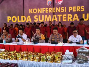 Perangi Narkoba di Sumut, 429 Kasus Terungkap, Poldasu Bekuk Ratusan Tersangka 