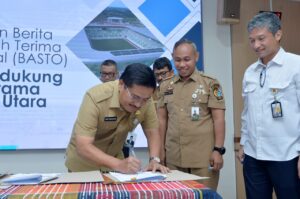 Pemprovsu Terima Penyerahan Operasional Jalan Pendukung Stadion Utama dari BBPJN
