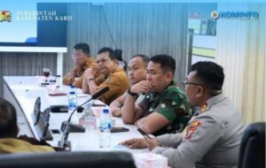 Forkopimda Karo Ikuti Rapat Perkembangan Situasi Terkini Dirangkai Pengendalian Inflasi Tahun 2025