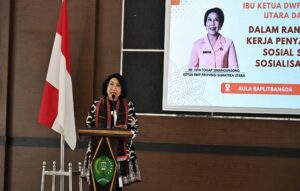 Kunker di Padangsidempuan, Ketua DWP Sumut Tekankan Pola Asuh dan Hidup Sehat ke Anak