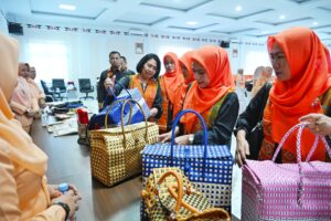 Kunjungan Kerja ke Madina,  Ketua DWP Sumut Serahkan Bantuan Makanan dan Minuman Sehat untuk Balita dan Ibu Hamil
