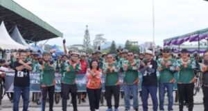 Wabup Karo Lepas 800 Peserta Karo Tour de Sinabung X 2025