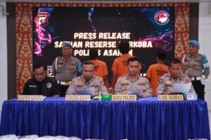 Polres Asahan Gagalkan Penyelundupan 18 Kg Sabu, 7.000 Butir Ekstasi, dan 3.000 Butir Happy Five di Perairan Tanjung Balai