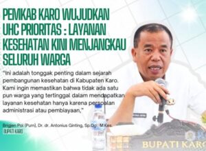 Sejak 1 September 2025, 432.433 Masyarakat Karo Peroleh Program Prioritas  UHC