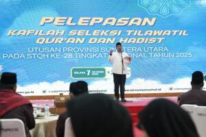 Bobby Nasution Lepas Keberangkatan Kafilah STQH ke Kendari, Harapkan Raih Prestasi dan Berkah untuk Sumut