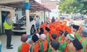 Polantas Menyapa, Cara Polres Labuhanbatu Bangun Kesadaran Tertib Berlalulintas Sejak Usia Dini