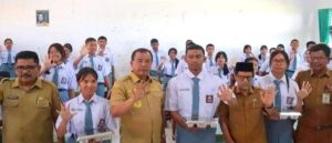 Bupati Karo Launching Program MBG Di SMA Negeri 1 Kabanjahe