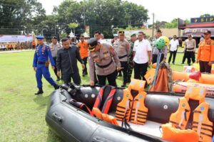 Kapolres Labuhanbatu Pimpin Apel Kesiapan Tanggap Darurat Bencana Hidrometeorologi