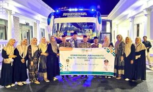 Wabup Jamri Lepas Kontingen Labuhanbatu Ikuti Festival Seni Qasidah Tingkat Sumut