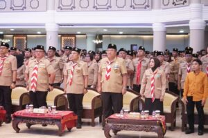 Bupati Asahan Hadiri Pengukuhan dan Pelantikan Mabida, Kwarda, dan LPK Gerakan Pramuka Sumut