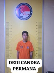 Polres Asahan Amankan Seorang Pria Penguasa Sabu di Air Joman