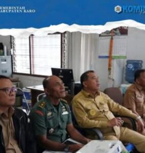 Bupati Karo Hadiri Vidcon, Evaluasi Percepatan Pembangunan KDMP