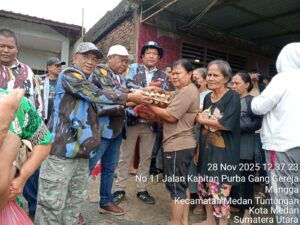 IPK Medan Tuntungan Salurkan Sembako Kepada Masyarakat Terdampak Banjir