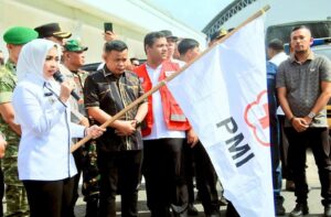 Bupati Maya Hasmita Lepas Bantuan Kemanusiaan dari Pemkab dan Masyarakat Labuhanbatu