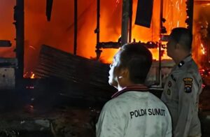 Rumah Kontrakan di Labuhanbilik Terbakar, Dua Pegawai Lapas Tewas