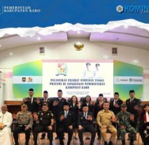 Bupati Karo Antonius Ginting, Lantik 8 Pejabat, Pimpinan Tinggi Pratama, Tegaskan Komitmen Kinerja