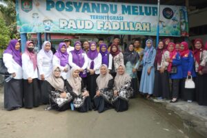 Yusnila Wati Ketua TP Posyandu Kabupaten Asahan Lakukan Kunjungan Kerja ke PAUD dan Posyandu
