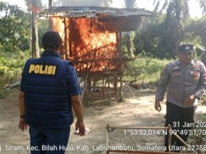 Polsek Bilah Hulu Gerebek Sarang Narkoba di Tanjung Siram