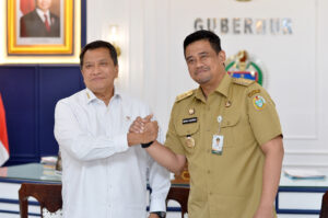 Gubsu Bobby Nasution Terima Kunker Wamen PAN dan Reformasi Birokrasi Purwadi Arianto