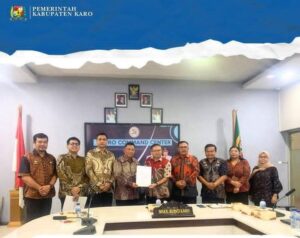 Bupati Karo dan Wabup Karo Ikuti Entry Meeting Serentak Pemeriksaan Interim Laporan Keuangan Pemda se-Sumut Tahun 2025