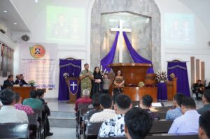 Danrem 031/WB Brigjen TNI Dr Agustatius Sitepu Harap Jemaat GBKP Sektor Pekanbaru Turut Aktif Jaga Situasi Wilayah Tetap Kondusif