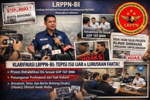 LRPPN-BI Pastikan Rehabilitasi Pasien DG Sesuai SOP TAT BNN dan Masih Berjalan